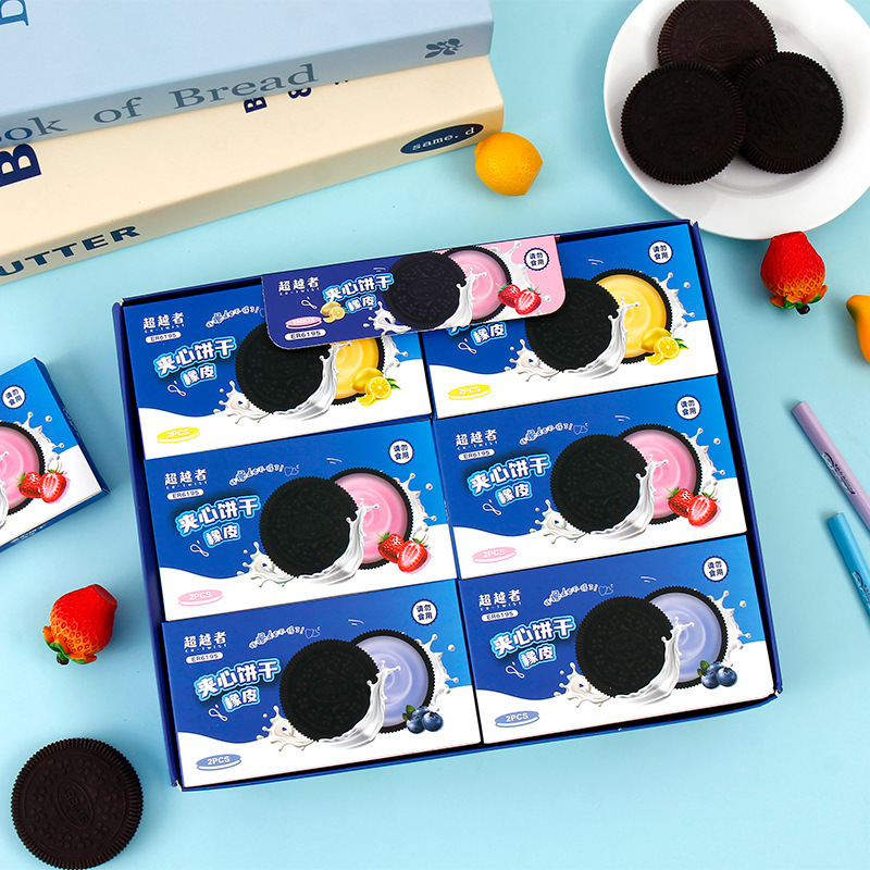 Oreo Sandwich Eraser Ideas Simulación Diversión Eraser Studentes Papelería Regalos