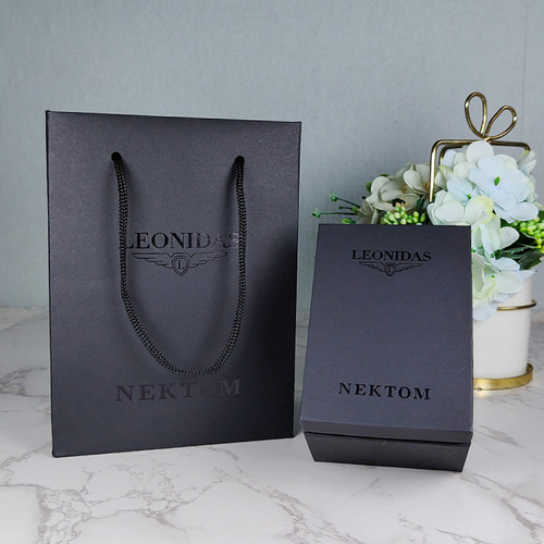 Leonidas & Nайтon Watch Packaging Small Black Box Set Supports Logo Replacement