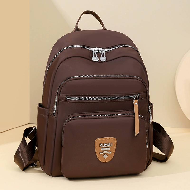 Capacious backpack, fashionable nylon shoulder bag, high-quality style