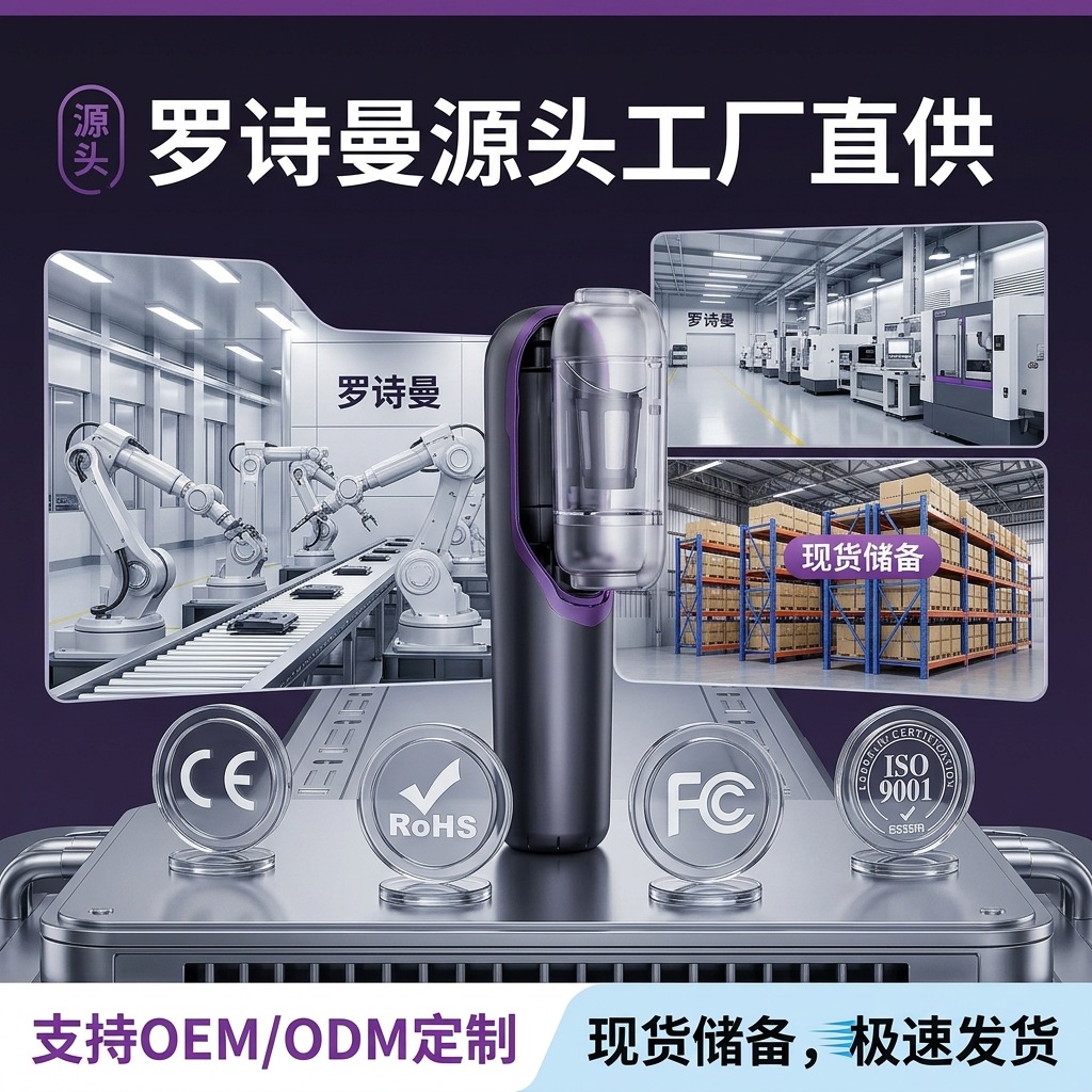 Luoshiman 2026 Flagship Jy-06 Wireless Car Vacuum Cleaner 75W Handheld 11.1V High Voltage and High Suction Power