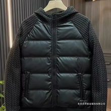 冬季拼接连帽韩版棉服男士短款纯色休闲上衣情侣潮牌修身外套百搭