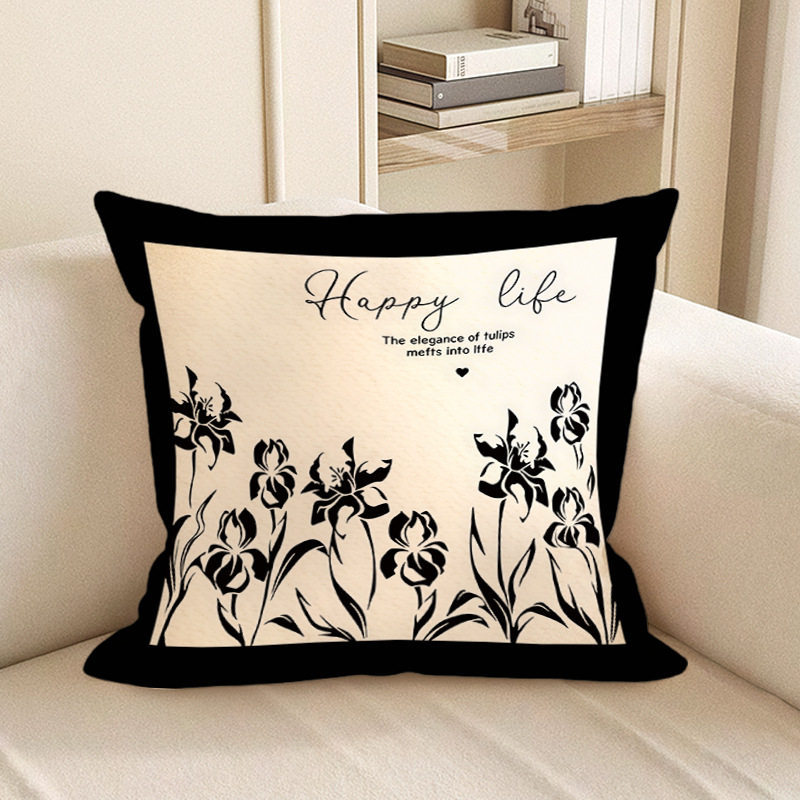 almohada de soporte de estilo francés de lujo ligera almohada de cintura de tela cama de sala de estar sofá almohada de soporte almohada de base