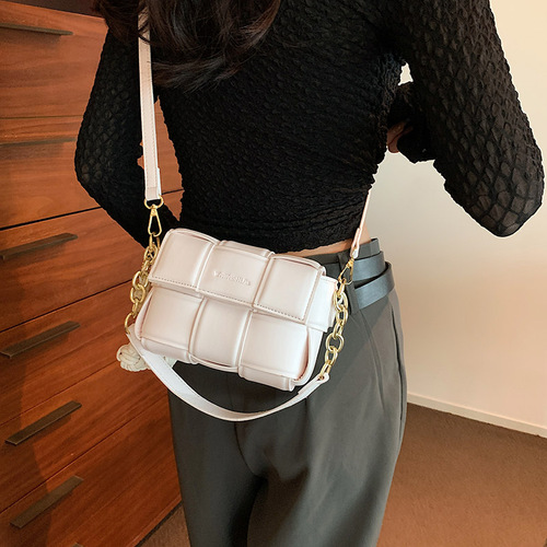 This year's popular woven bags  new women's bags, fashionable and versatile crossbody bags, fashionable small square bags, factory direct sales