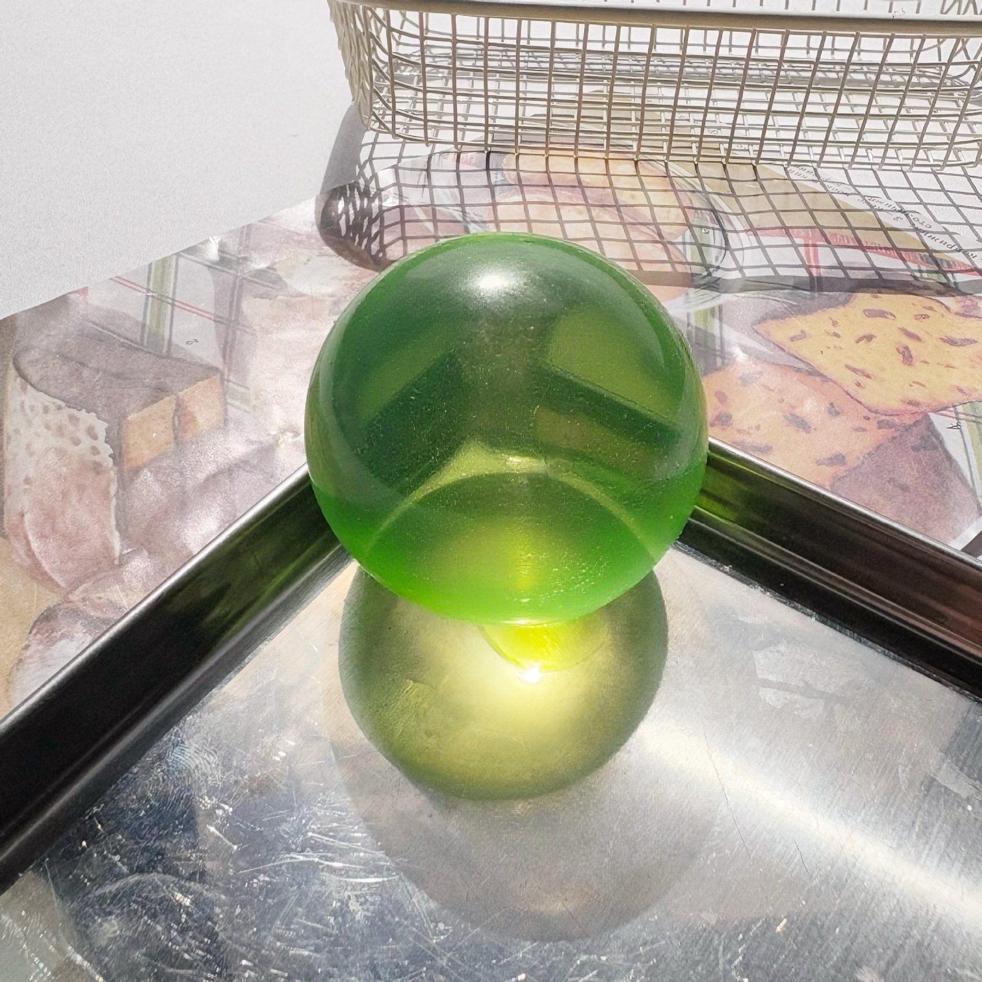 5cm green handmade ball [maltose style]