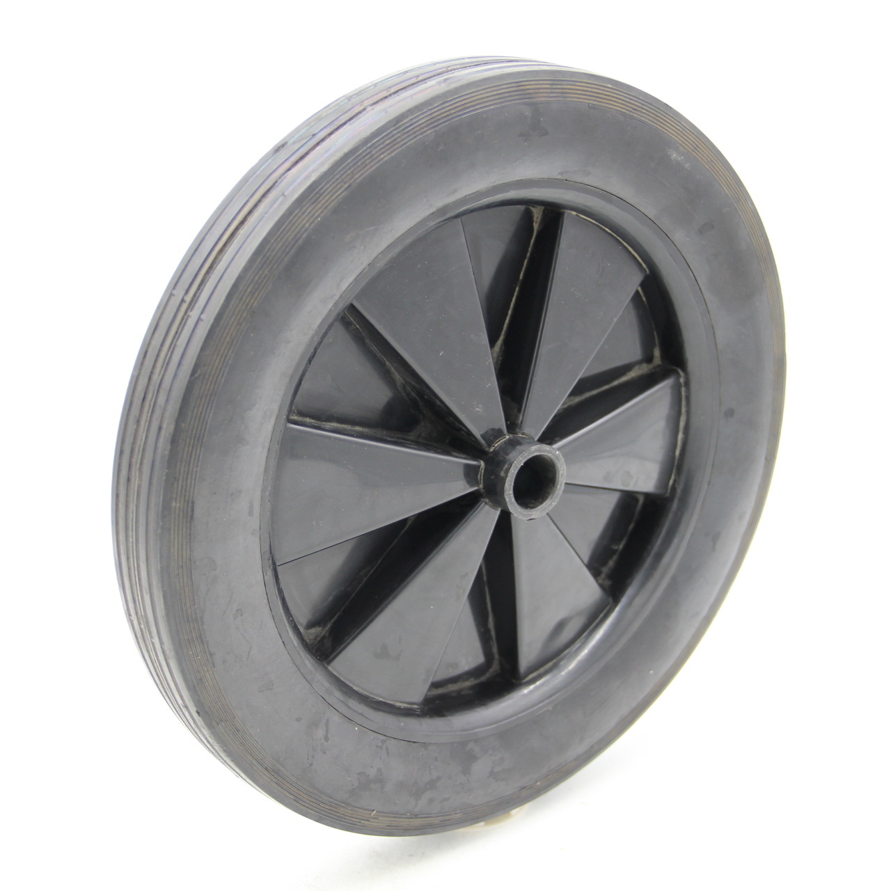 厂家12x2寸实心橡胶轮  微耕机小型工业设备实心轮胎工具车脚轮