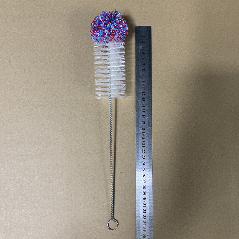 Cepillo de botella cepillo de algodón cepillo de botella de leche botella de vidrio cepillo de limpieza antiarañazos cepillo de nylon cocina transfronteriza Venta caliente botella de soda