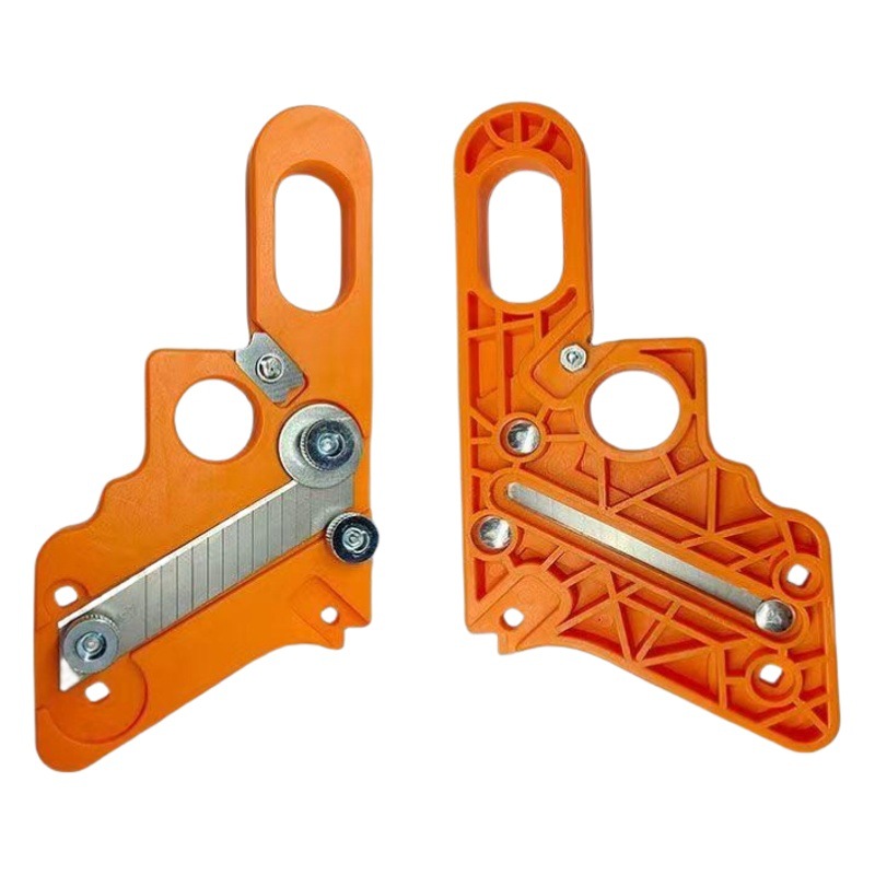 Carpintería arco biselado de doble propósito recortadora de bordes Desbarbado de madera bandas de borde recorte manual borde raspado artefacto cuchillo de esquina