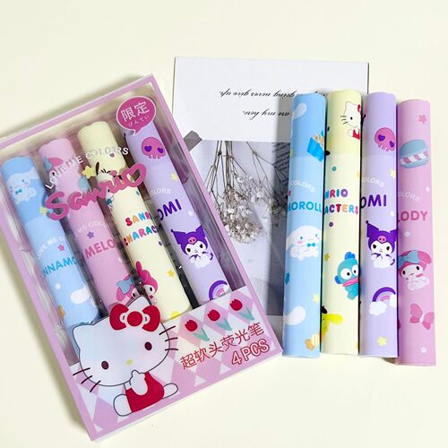 Highlighter Sanrio Kurome color pen student marking pen high-value multi-function marker pen