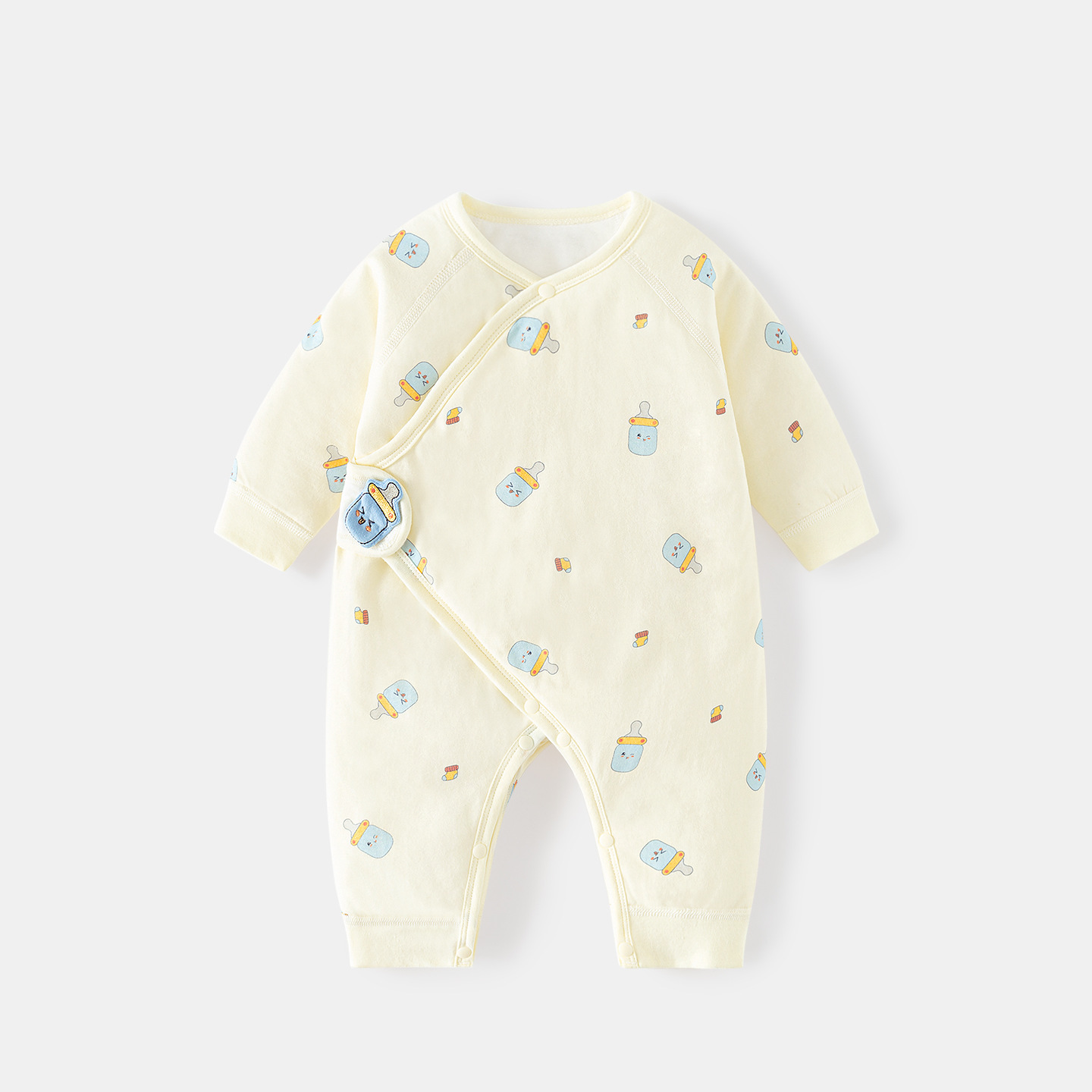 Ropa de bebé recién nacido primavera, otoño, invierno, nacimiento de algodón caliente 0 monje en marzo, ropa de bebé recién nacido, camiseta de bebé recién nacido