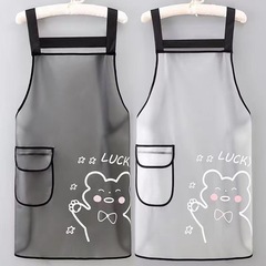 TPUストラップ防水エプロン、キッチン調理用洗濯不要エプロン、かわいいエプロン、汚れにくいエプロン、防水・耐油エプロン