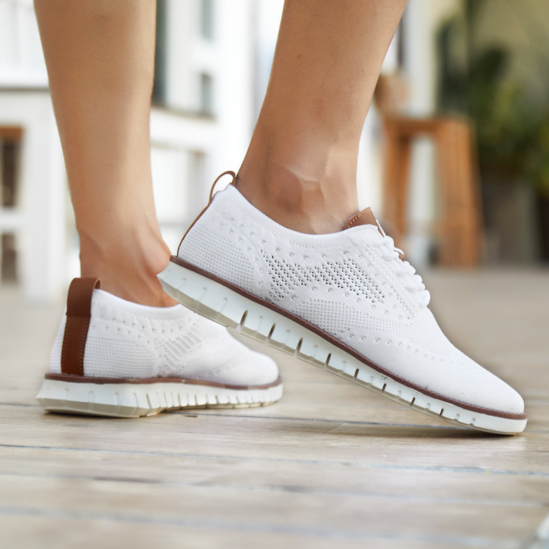 Zapatos casuales para hombre, nuevos modelos 2026, zapatos de malla transpirables para otoño, mocasines británicos de moda, zapatos de vela, zapatos deportivos de talla grande