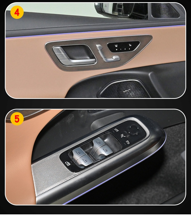 21-25 Imported Mercedes-Benz E-Class Screen Central Control Body Interior Car Modification Transparent Car Cover Tpu Protective Film