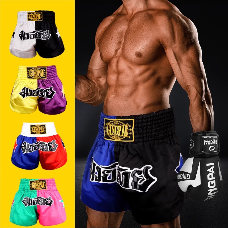 Muay Thai Shorts Boxing Free Fighting Pants Men's and Women's MMA Clothing Comprehensive Fighting Sanda Children's Pants UFC Training Clothing