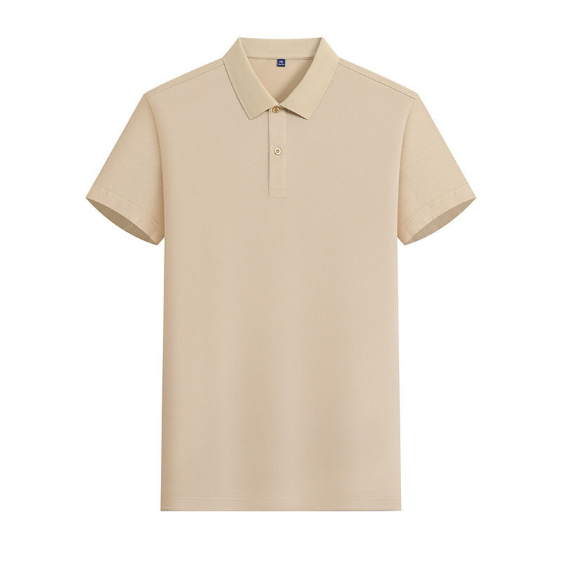 Camiseta POLO de color sólido CVC de 180g y 40 unidades con LOGO estampado, ropa de trabajo de manga corta, ropa de trabajo de verano hecha a medida, fabricante de ropa hecha a medida.