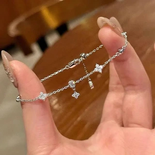 2025新款闪钻四叶草手链女轻奢小众设计时尚气质高级感小红书同款