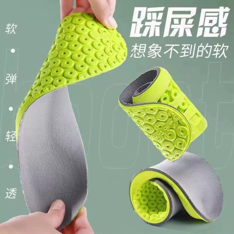 Мужские и женские дышащие спортивные стельки, мягкое дно против запаха, мягкие противоболезненные военные тренировочные, высокоэластичные амортизирующие стельки оптом
