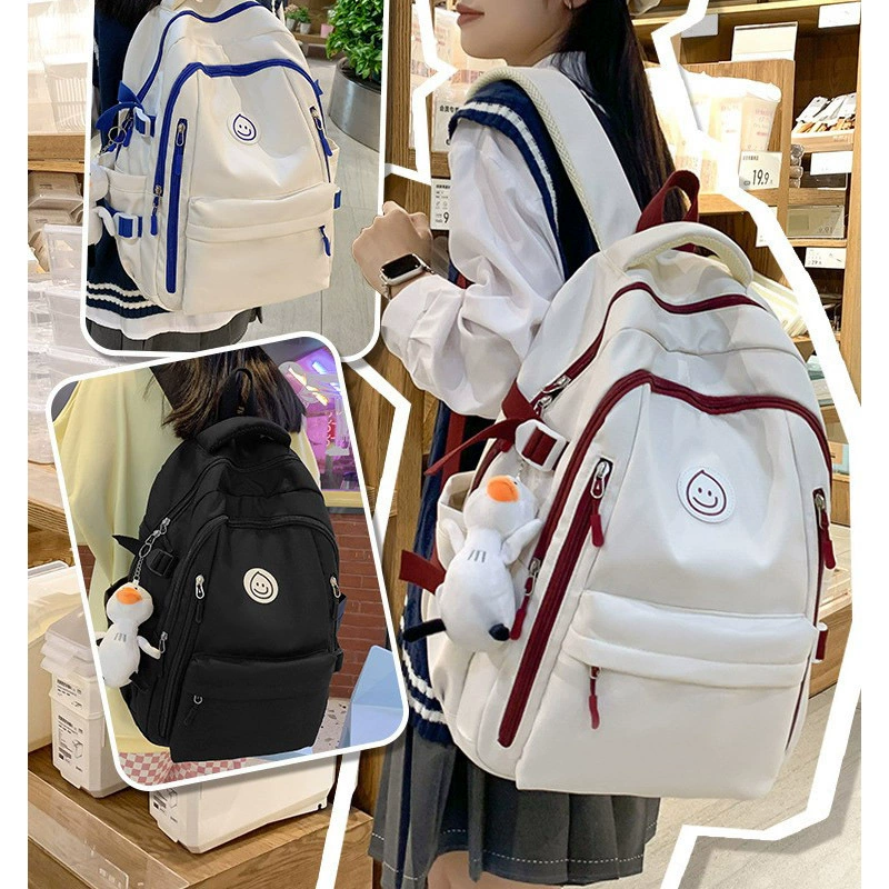 Capacious backpack for traveling, for secondary school, for students