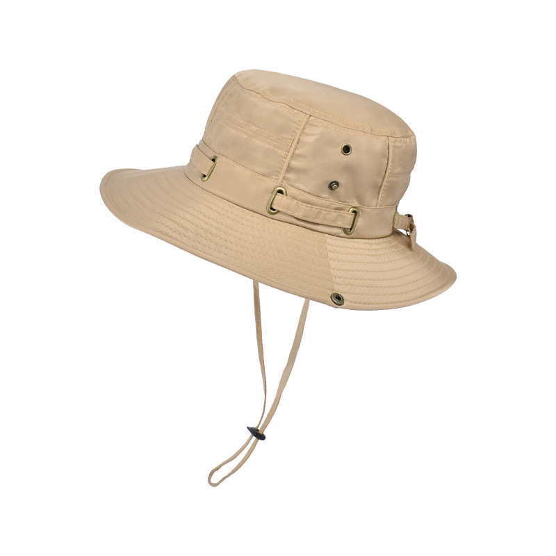 Cappello da pescatore donna pieghevole a tesa larga con laccio_voghion.com