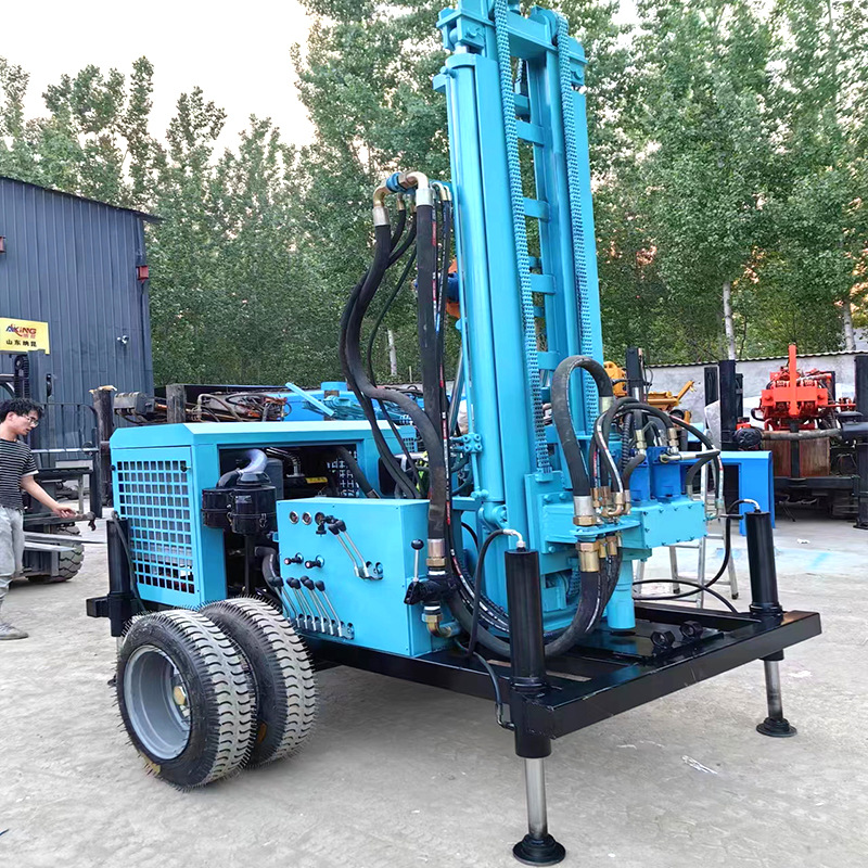 广顺厂家常年生产轮式打井机 液压支腿轮式打井机 轮式打井机