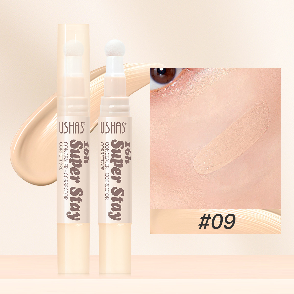 USHAS punto transfronterizo de venta caliente barra de base blanqueador para aclarar la piel, círculos oscuros al por mayor blanqueador UC111