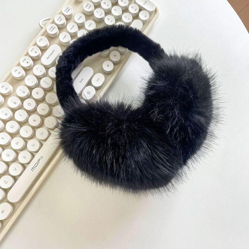 新しい模造キツネの毛皮の光プレートイヤーマフ冬の女性の暖かい耳袋イヤーマフ折りたたみ式不凍液イヤーマフ卸売|undefined