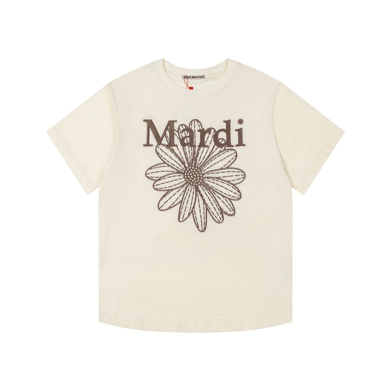 Cross-Border High-Quality Mard* Little Daisy Kim Go-Eun Same Style Full Series Pure Cotton Short-Sleeve T-Shirt Women's Loose Top