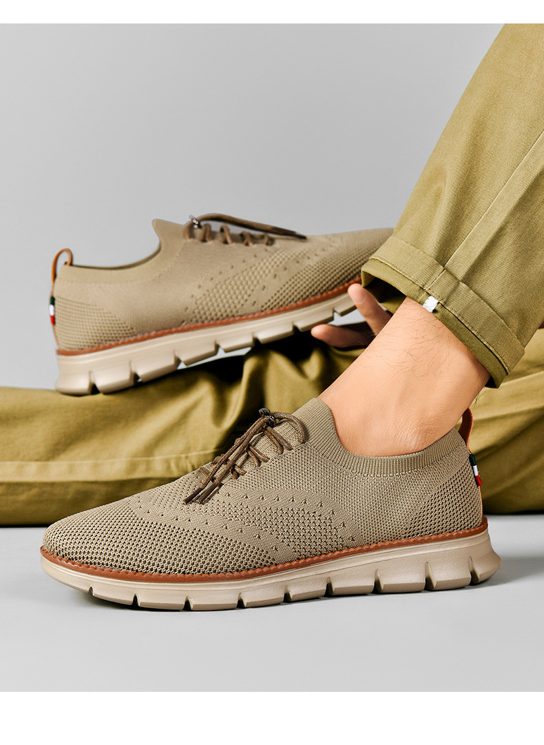 Cross-border Trendy Casual Shoes For Men, Breathable Fly-knit Loafers, Large-size Sports Shoes, In-stock Wholesale And_vogvips.com