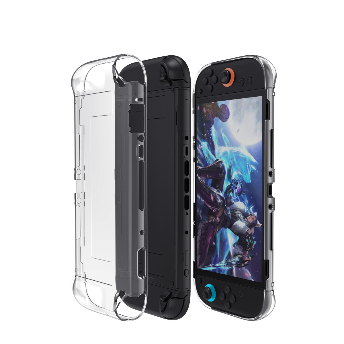 Funda protectora transparente de TPU integrada para Nintendo Switch 2, carcasa protectora para consola de juegos, accesorios de funda blanda