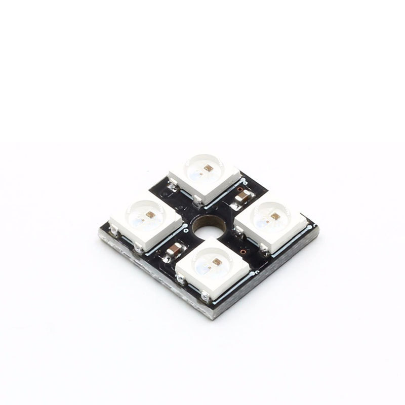 WS2812B-4位 RGB LED 全彩驱动4位彩灯模块开发板