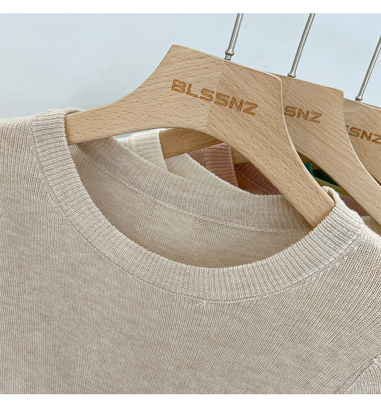 315g Weight Long Sleeve Sleeve Length Pullovers Placket Type Spandex, Polyester Fabric Type Short Top Length Knitwear Tops Type Daily Occasion Round Neck Neckline Slim Fit Type Solid Color Pattern Spring, Autumn Season Women's Gender Casual, Simple Style Style Wholesale Women's Casual Simple Style Solid Color Long Sleeve Sweaters & Cardigans 11