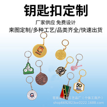 金属烤漆钥匙扣锌合金钥匙链挂件吊坠企业LOGO周年活动钥匙扣定制