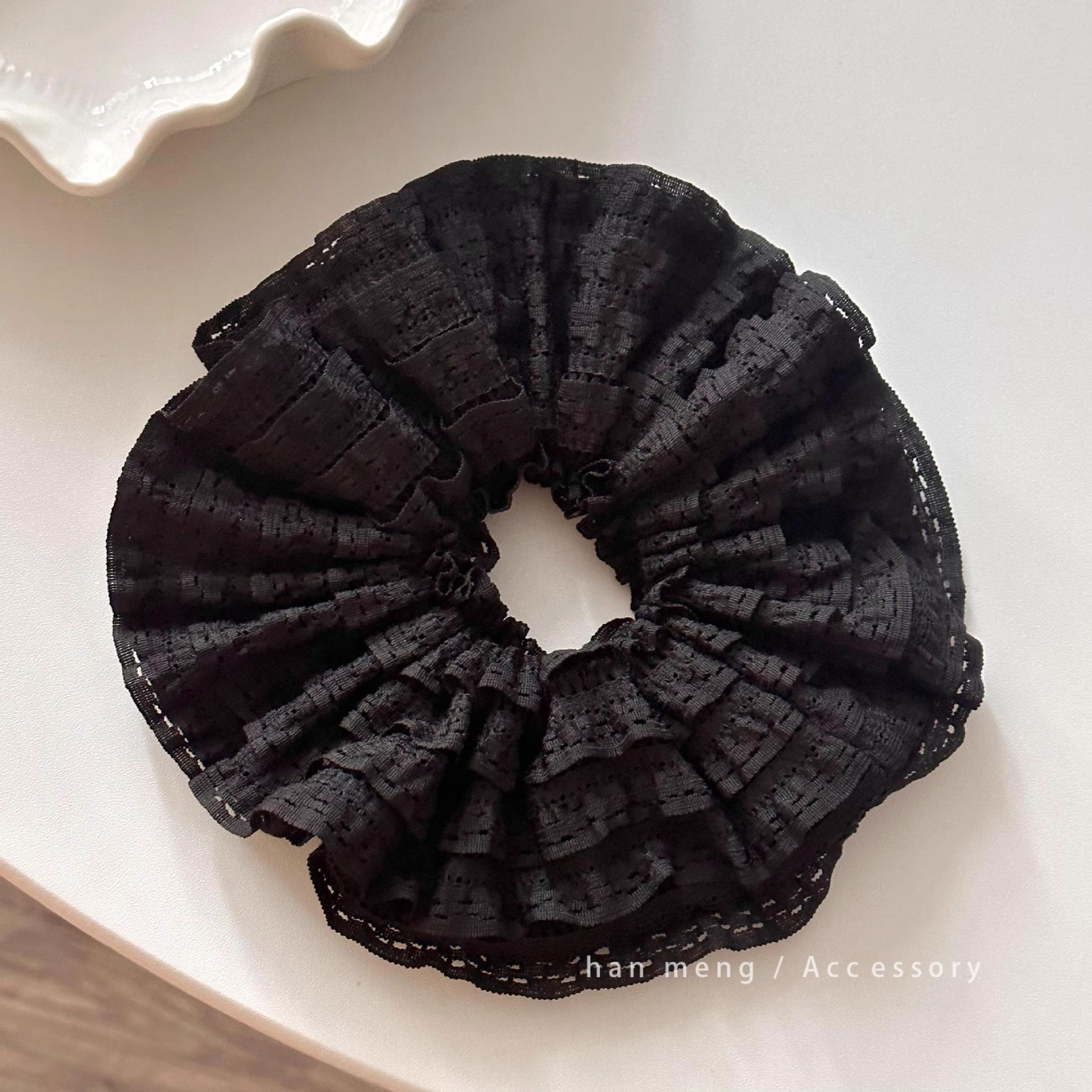 Correa coreana arco de mariposa intestino 2025 cabello anillo de cabello de cabello de cola de cabello de la niña decoración de invierno invierno decoración de invierno