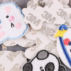 Computer Embroidered Cute Animal Head Stamps for Clothing Accessories, Clothing and Hat Decorations, DIY Self-Adhesive Embroidery Fabric Stickers