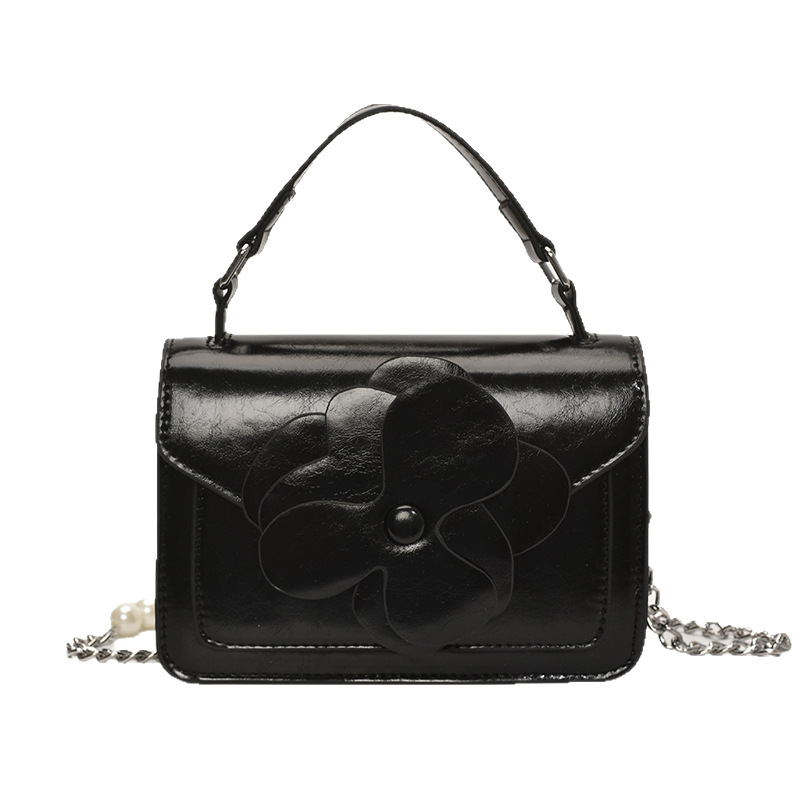 Versión coreana de moda moda moda estilo occidental cadena portátil pequeño bolso cuadrado femenino 2025 nuevo bolso de mensajero de hombro simple casual de todo fósforo