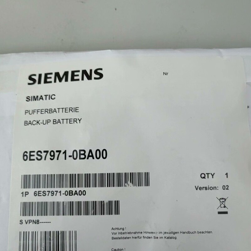 6ES7971-0BA00 S7-400 SL-360 TL-5903 3.6V lithium battery Siemens Siemens
