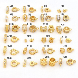 ��ɫ18K����ʯͰ��܇݆����鎧���h��ͨ���������diy����C44