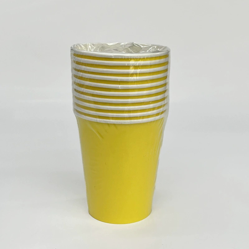 Tazas de papel directas de fábrica personalizadas impresión logotipo de tazas de papel domésticas 250ml espesar tazas comerciales desechables tazas de papel