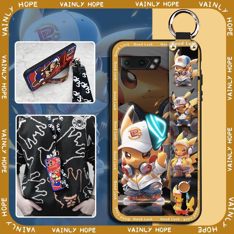 适用华硕手机壳趣味支架创意指环可爱软壳个性腕带新款全包挂绳