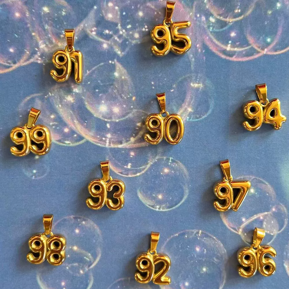 Pendant Pendant Necklace Pendant Twist Year Figaro Age Chain diy90 90 s European and American Digital Chain Pendant Pendant Necklace Pendant Twist Year Figaro Age Chain diy90 90 s European and American Digital Chain