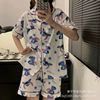 South Korean goods, pijama, thin shorts, loose fit, with short sleeve, Korean style, wholesale