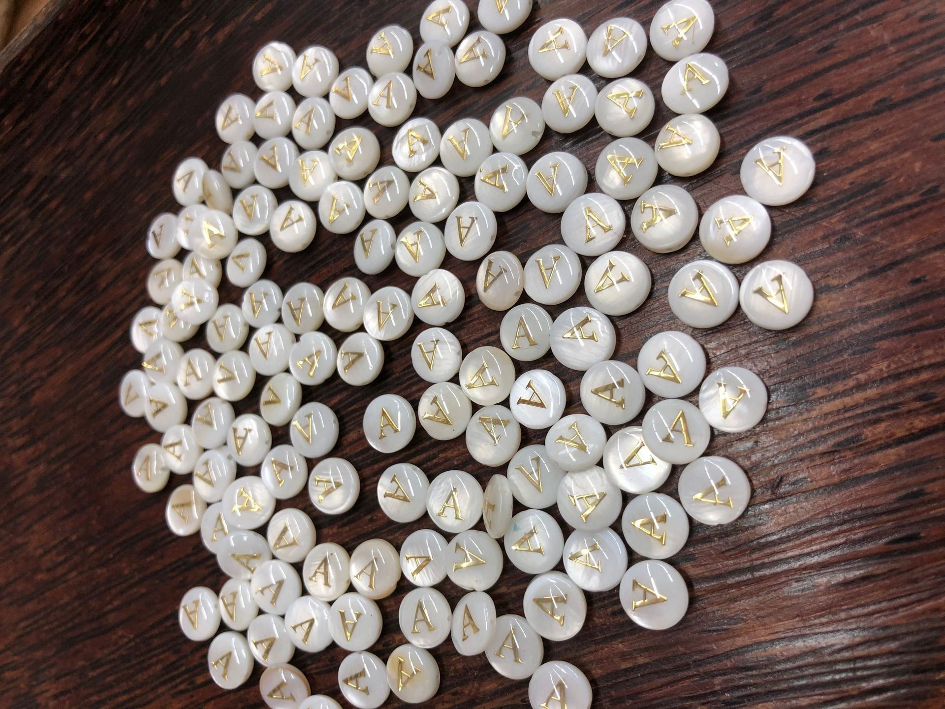 双面烫金字母-A