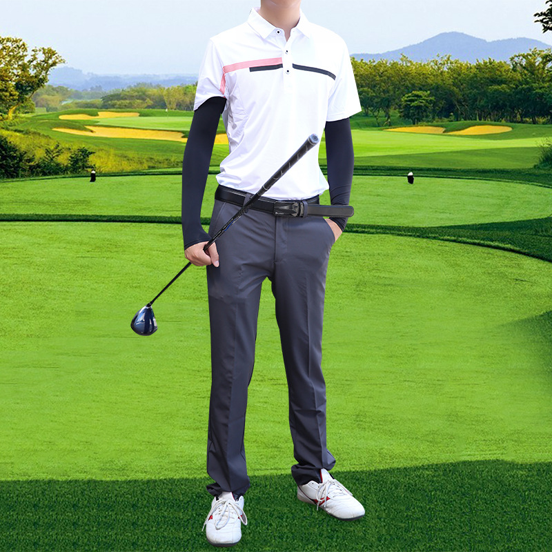 Ropa de golf de secado rápido Camiseta de manga corta de solapa deportes Polo camisa de los hombres logo2024 nuevo verano al por mayor