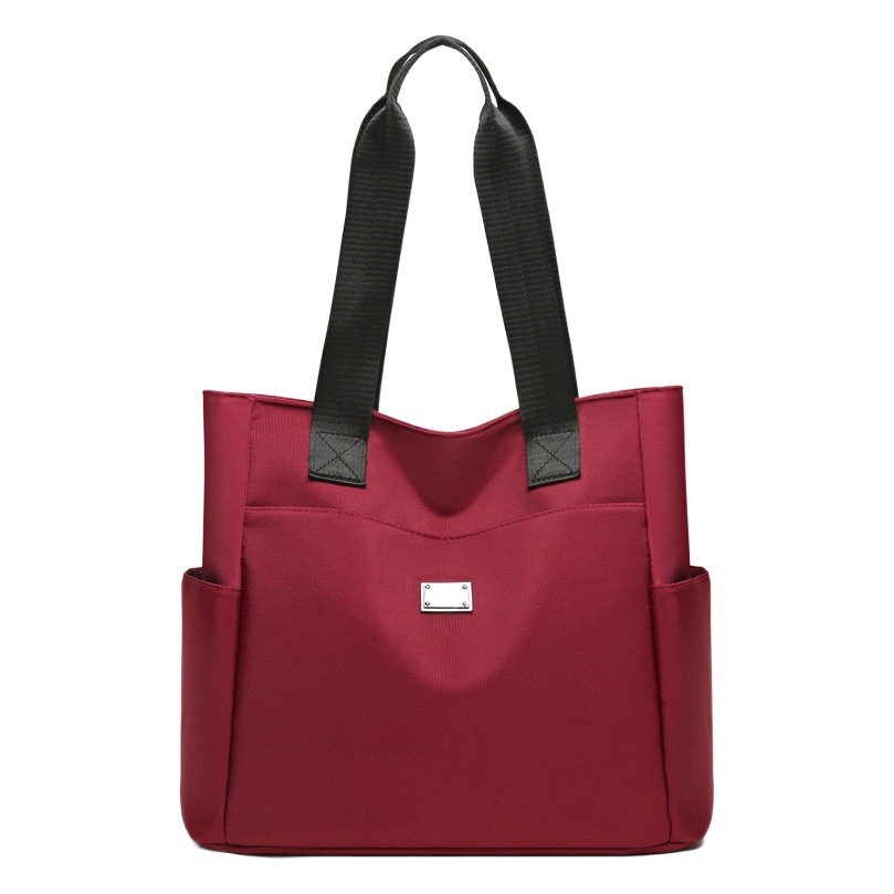 2024 nuevo bolso de las mujeres bolso de hombro bolso de las mujeres estilo coreano japonés popular simple color sólido gran capacidad bolsa de nylon