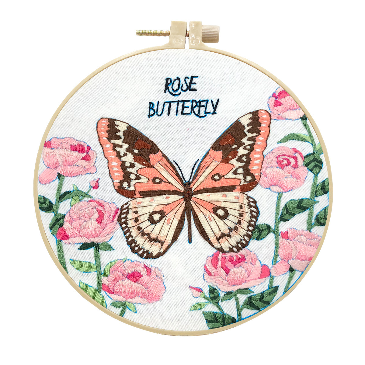 Nuevo bordado mariposa diy bordado cruzado material de tela artesanal paquete creativo nuevo stock