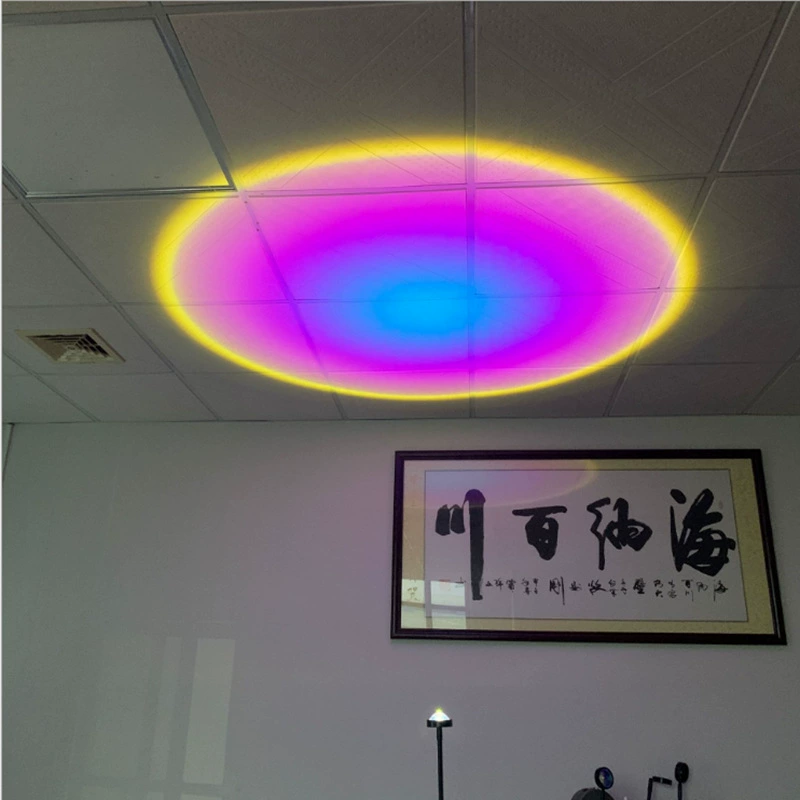 Rainbow floor lamp with projector