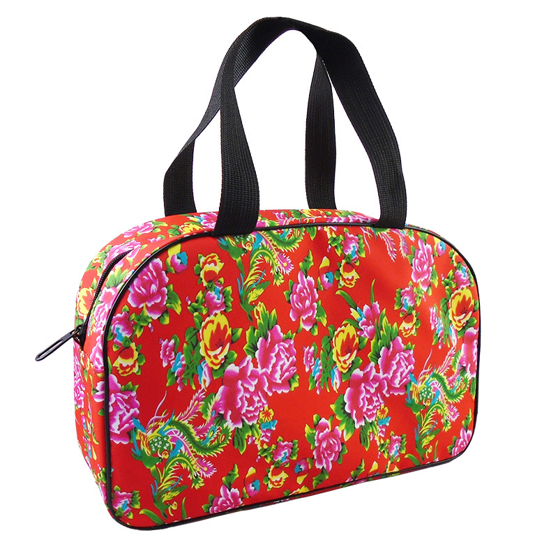 Bolsa de baño portátil noreste bolsa de baño de flores grandes bolsa de lavado de viaje para hombres bolsa de almacenamiento portátil de gran capacidad para mujeres