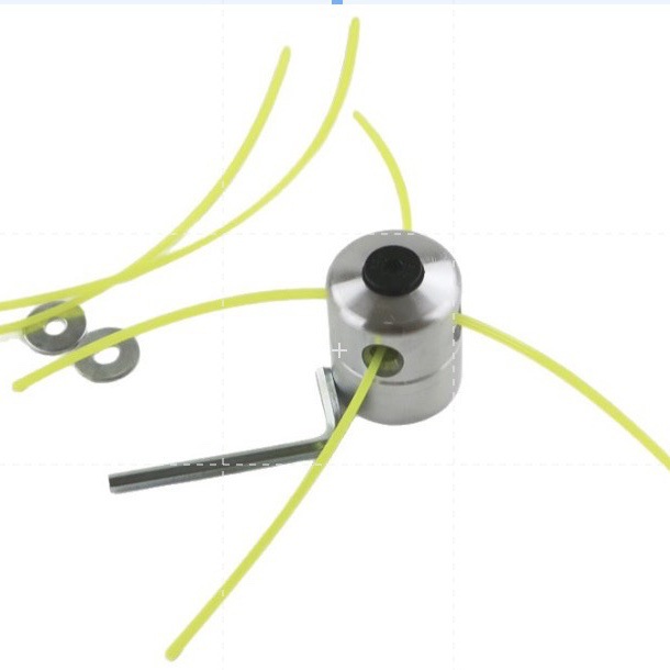 跨境热卖割草机耐用小铝光亮铝柱型打草头割草割灌机配件打草绳