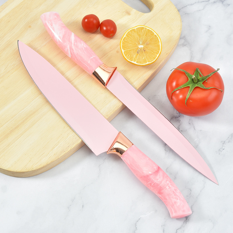 Fábrica directa de dibujos animados creativos cuchillo de cuchillo de cocina cuchillo de frutas cuchillo de cocina cuchillo de 6 piezas