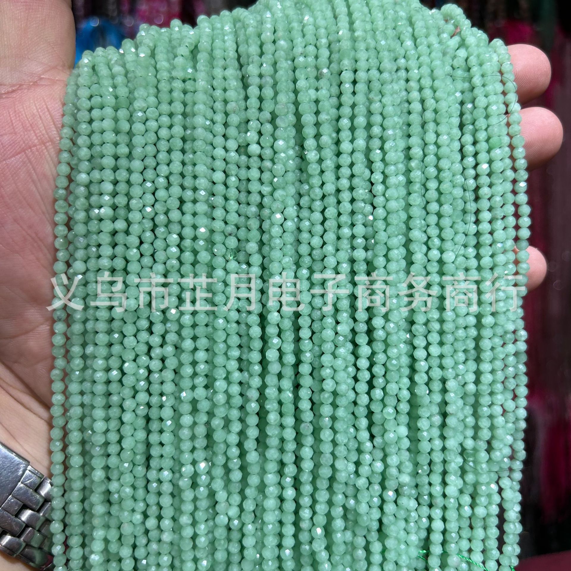 Pequeñas cuentas 2mm3mm4mm facetas todo tipo de ágata Cristal de piedra natural granos sueltos DIY joyería pulsera collar