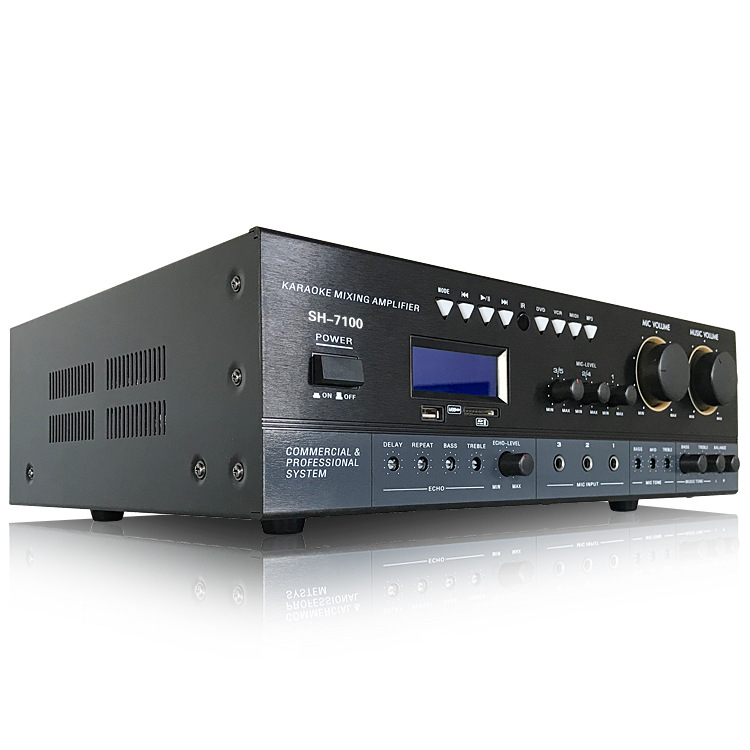 Al por mayor personalizado profesional KTV tarjeta paquete altavoz amplificador de potencia trasera HIFI Bluetooth amplificador de potencia digital